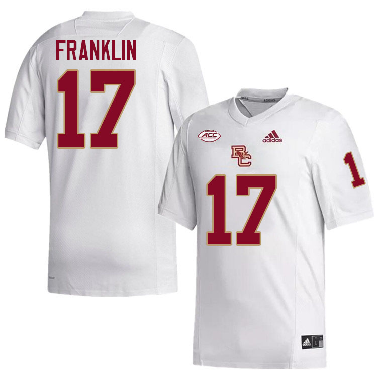 Jeremiah Franklin Jersey,#17 Jeremiah Franklin Boston College Eagles Football Jersey,Uniforms-White